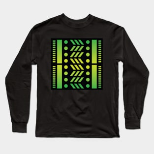 “Dimensional Forces” - V.6 Green - (Geometric Art) (Dimensions) - Doc Labs Long Sleeve T-Shirt